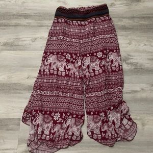 Wide leg flowy pants